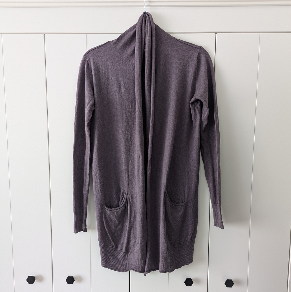 Aritzia Wilfred Flaubert Open Cardigan, Purple (Size small)